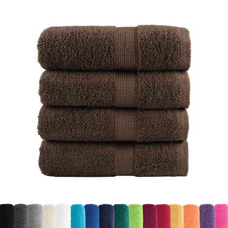 Gastendoekjes SOLUND 4 st 600 g/m&sup2; 30x50 cm bruin 2