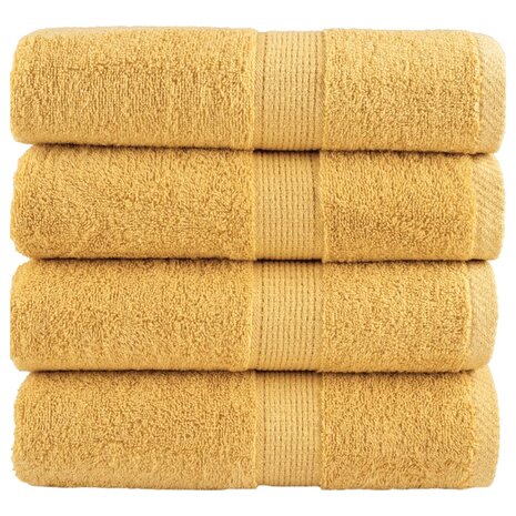 Gastendoekjes SOLUND 4 st 600 g/m&sup2; 30x50 cm goudkleurig 1