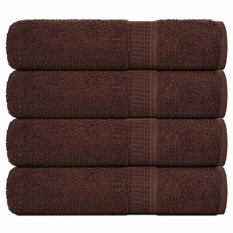 Handdoeken FROGN 4 st 50x100 cm 360 g/m&sup2; bruin 1