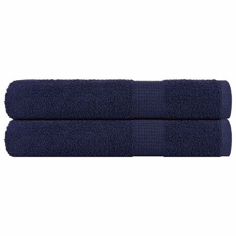 Handdoeken FROGN 2 st 100x200 cm 360 g/m&sup2; marineblauw 1