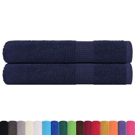 Handdoeken FROGN 2 st 100x200 cm 360 g/m&sup2; marineblauw 2