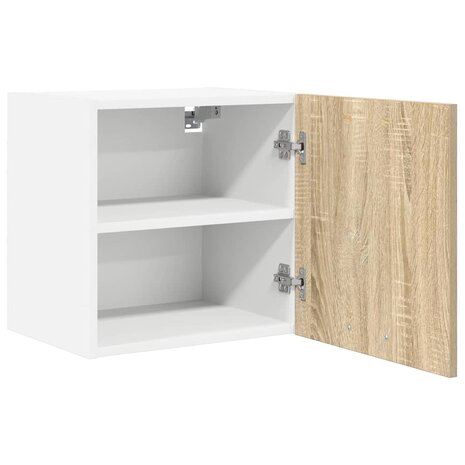 Hangkast Sonoma Eik en Wit 40 x 31 x 40 cm Bewerkt hout 5