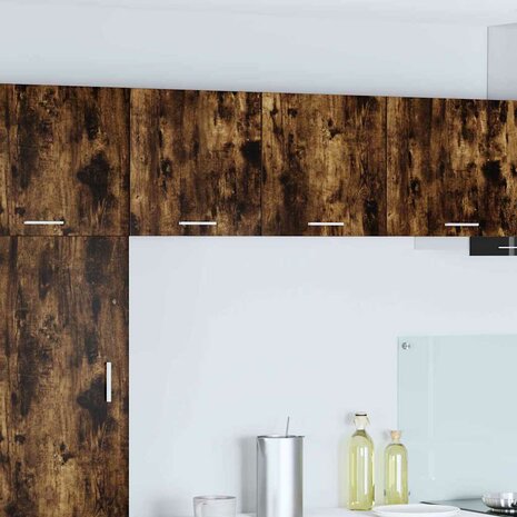 Hangkast Gerookte Eik en Wit 40 x 31 x 40 cm Bewerkt hout 1