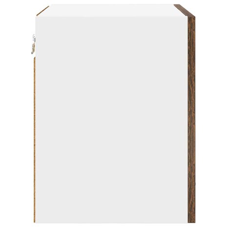 Hangkast Gerookte Eik en Wit 40 x 31 x 40 cm Bewerkt hout 7