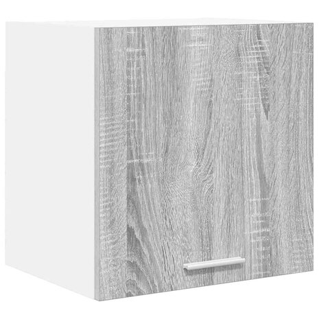 Hangkast Grijs Sonoma en Wit 40 x 31 x 40 cm Bewerkt hout 2