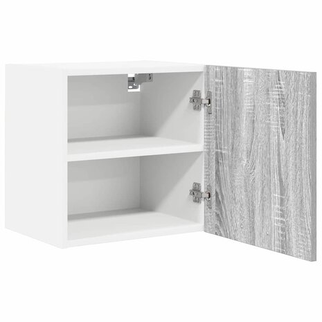 Hangkast Grijs Sonoma en Wit 40 x 31 x 40 cm Bewerkt hout 5