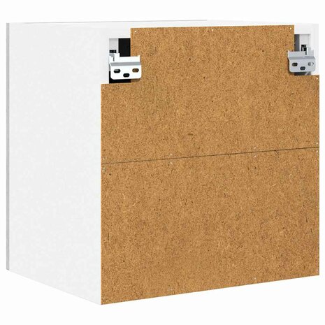 Hangkast Grijs Sonoma en Wit 40 x 31 x 40 cm Bewerkt hout 8