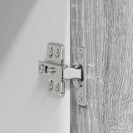 Hangkast Grijs Sonoma en Wit 40 x 31 x 40 cm Bewerkt hout 9