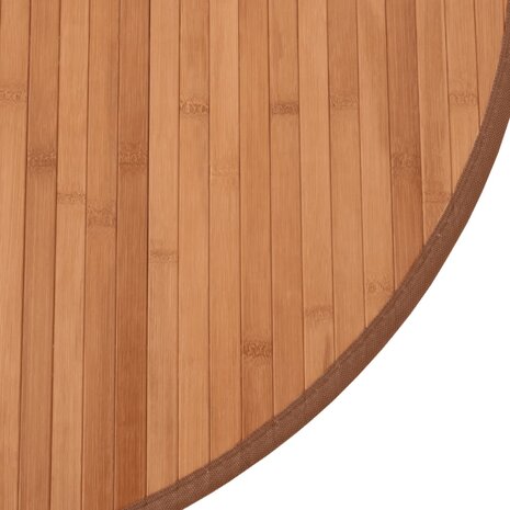 Vloerkleed rond 60 cm bamboe naturel 6