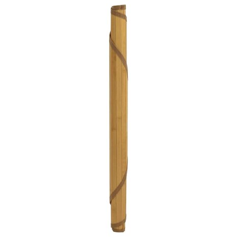 Vloerkleed rond 100 cm bamboe naturel 3