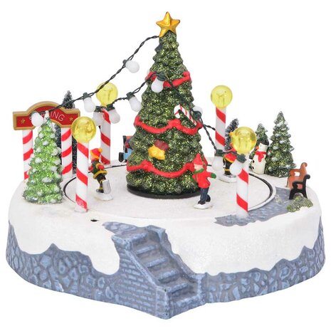 Kerstdorp Decoratie 22 x 21,5 x 17 cm Kunststof Meerkleurig 2