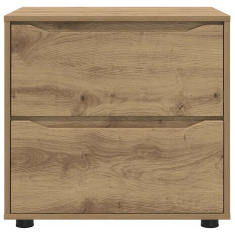 Opbergkast 60 x 48 x 57 cm Bewerkt hout Artisan Eiken 6