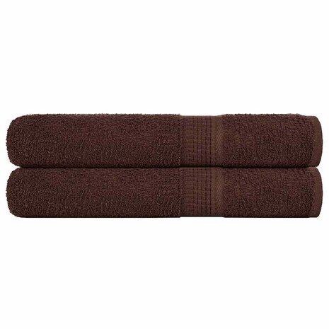 Handdoeken FROGN 2 st 100x200 cm 360 g/m&sup2; bruin 1