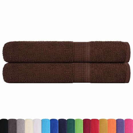 Handdoeken FROGN 2 st 100x200 cm 360 g/m&sup2; bruin 2