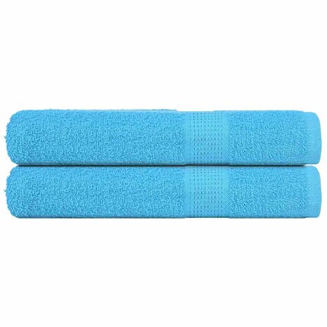 Handdoeken FROGN 2 st 100x200 cm 360 g/m&sup2; turquoise 1