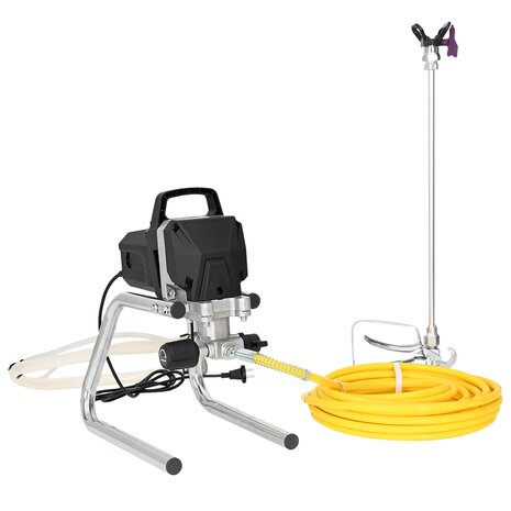 Airless Verfspuit 10 m spuitslang 220V 2L/min 227 bar Zwart 2