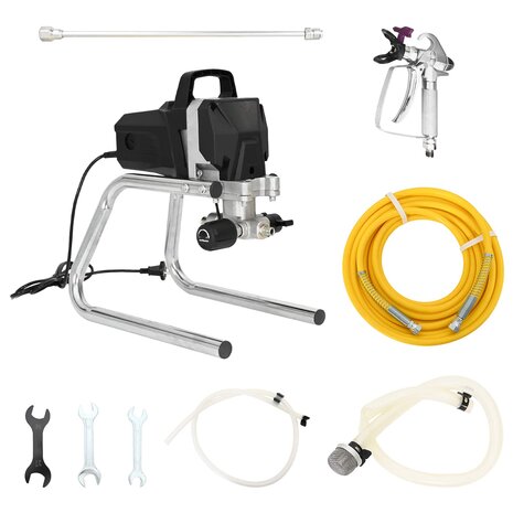 Airless Verfspuit 10 m spuitslang 220V 2L/min 227 bar Zwart 3