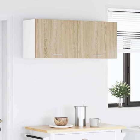 Hangkast Sonoma Eik en Wit 50 x 31 x 40 cm Bewerkt hout 4