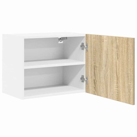 Hangkast Sonoma Eik en Wit 50 x 31 x 40 cm Bewerkt hout 5