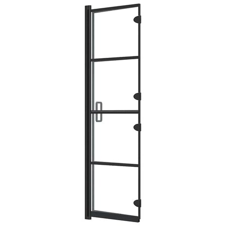 Douchewand inklapbaar 80x140 cm zwart 6