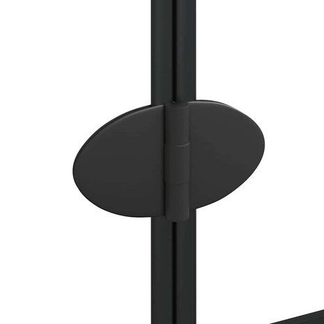 Douchewand inklapbaar 80x140 cm zwart 8