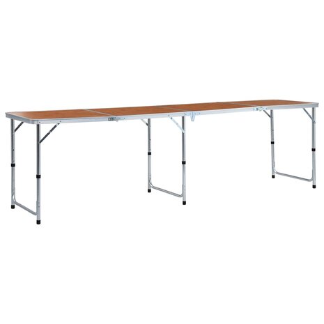 Campingtafel inklapbaar 240x60 cm aluminium 1