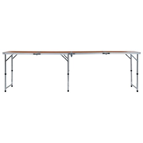 Campingtafel inklapbaar 240x60 cm aluminium 2