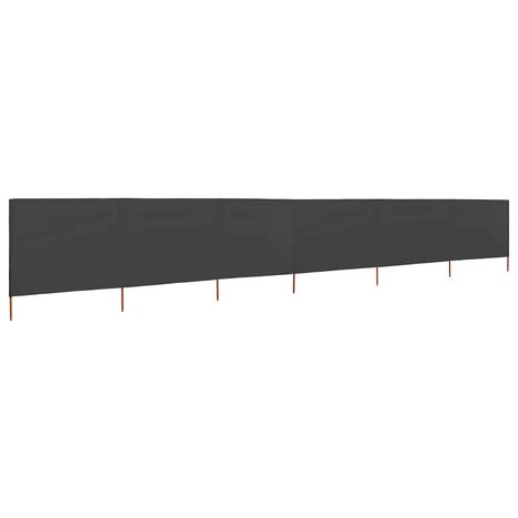 Windscherm 6-panelen 800x160 cm stof antraciet 2