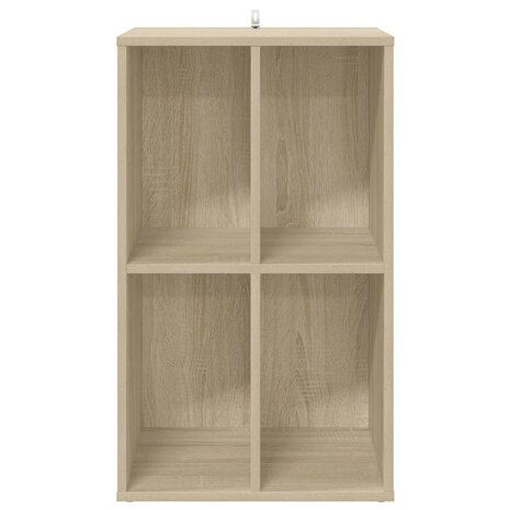 Platenkast Sonoma Eiken 44,5 x 36,5 x 74,5 cm Bewerkt hout 4