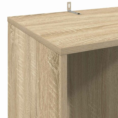 Platenkast Sonoma Eiken 44,5 x 36,5 x 74,5 cm Bewerkt hout 7