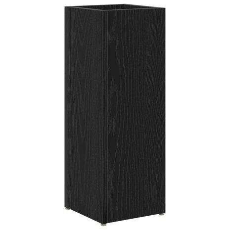 Paraplustandaard Zwart Eiken 20 x 20 x 55,5 cm Bewerkt hout 2