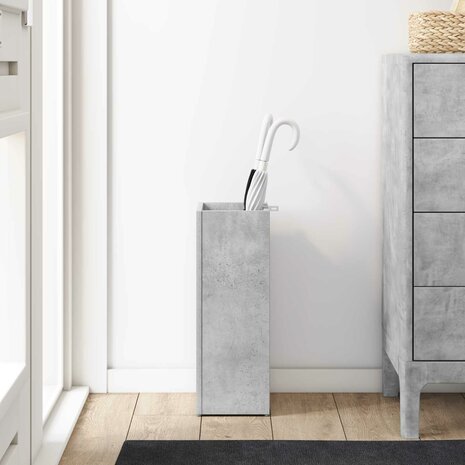 Paraplustandaard Beton Grijs 20 x 20 x 55,5 cm Bewerkt hout 4