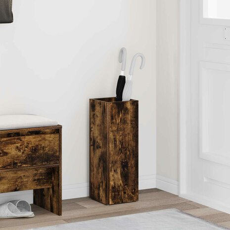 Paraplustandaard Gerookt eiken 20 x 20 x 55,5 cm Bewerkt hout 1