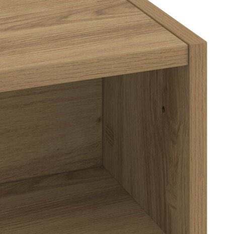 Bureau met opbergruimte Artisanaal eiken 60 x 50 x 91 cm 6