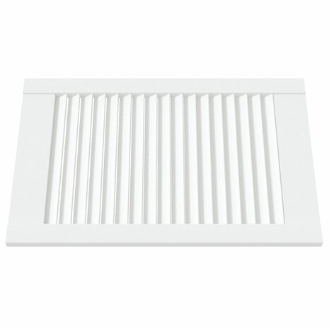 Kastdeuren met lamellen 4 st 61,5x39,4 cm grenenhout wit 3