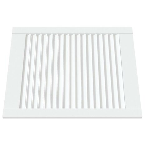 Kastdeuren met lamellen 2 st 61,5x49,4 cm grenenhout wit 3