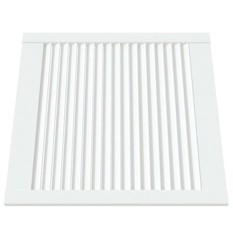 Kastdeuren met lamellen 2 st 61,5x59,4 cm grenenhout wit 3