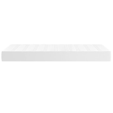 Pocketveringmatras medium 90x200x20 cm kunstleer wit 4