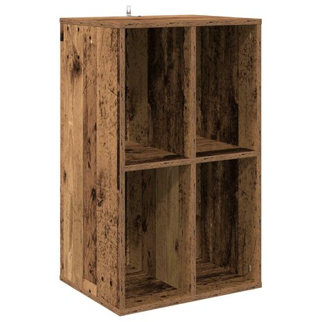 Platenkast Eikenhout 44,5 x 36,5 x 74,5 cm Bewerkt hout 2
