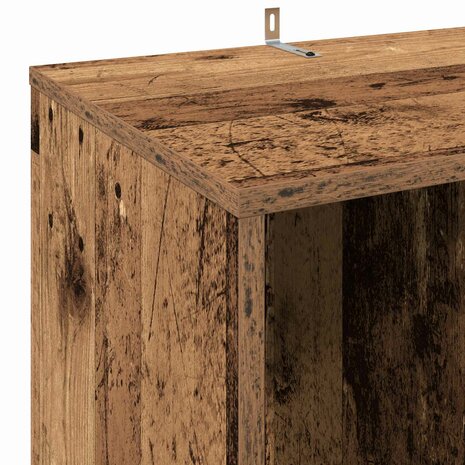 Platenkast Eikenhout 44,5 x 36,5 x 74,5 cm Bewerkt hout 7