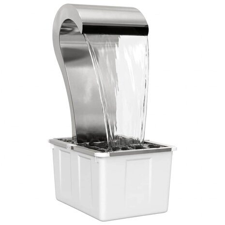 Tuinwaterval Roestvrij staal 304 54,5 x 34 x 83 cm zilver 2
