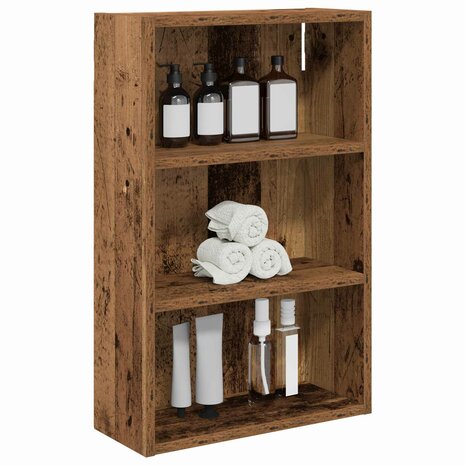 Badkamerwandkast Oudhout 40 x 16 x 62,5 cm Geconstrueerd hout 3