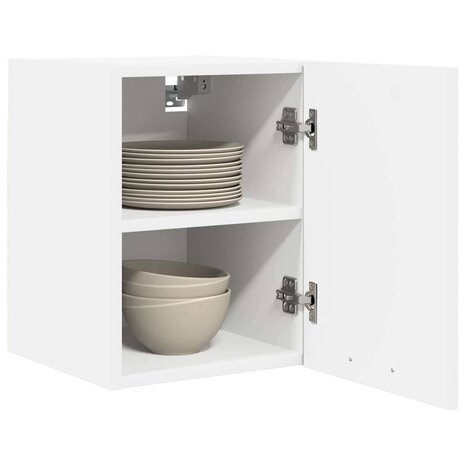 Hangkast Wit 30 x 31 x 40 cm Bewerkt hout 3