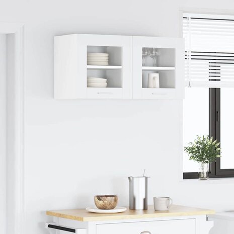 Hangkast Wit 40 x 31 x 40 cm Bewerkt hout 4