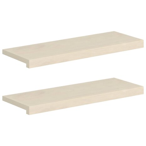 traptreden 2 st 70 x 25 x 2 cm Wit Massief Eikenhout 2