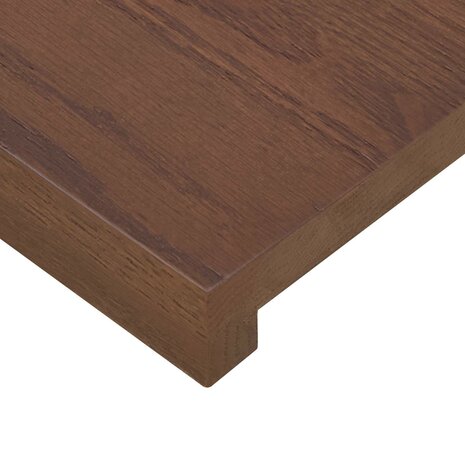 traptreden 2 st 70 x 25 x 2 cm Donkerbruin Massief Eikenhout 6