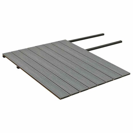 Terrasplanken met accessoires 20 m&sup2; 4 m HKC bruin en grijs 5