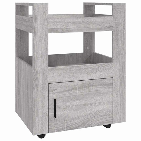 Keukentrolley 60x45x80cm bewerkt hout grijs sonoma eikenkleurig 2