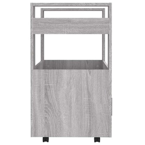 Keukentrolley 60x45x80cm bewerkt hout grijs sonoma eikenkleurig 7