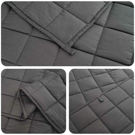 Verzwaringsdeken Antraciet 122 x 183 cm 5 kg 100% Katoen 205T 5